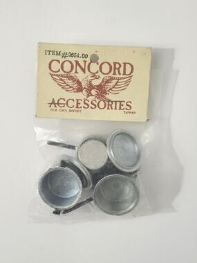 Vintage Concord Miniatures Metal Pots Pans Cookware Set Dollhouse Accessory